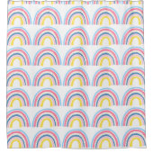 Rainbows Boho Pink Blue Yellow Fun Cute Douchegordijn (Voorkant)