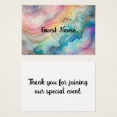 Rainbows & Bubbles plaatsen kaarten Visitekaartje (Voorkant /achterkant)