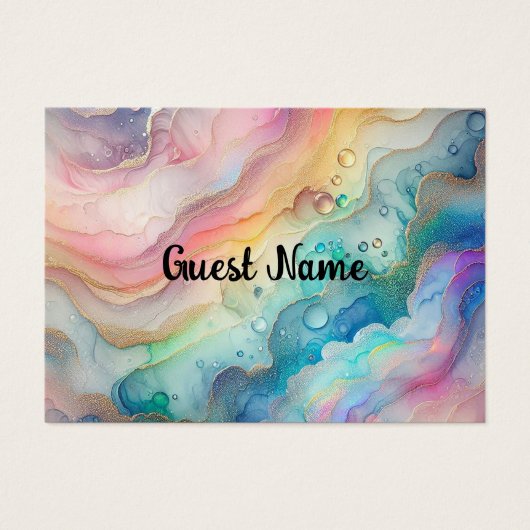 Rainbows & Bubbles plaatsen kaarten Visitekaartje (Voorkant)