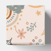 Rainbows Clouds Sun Pattern, Earth Tones Bedankdoosjes (Bovenkant)