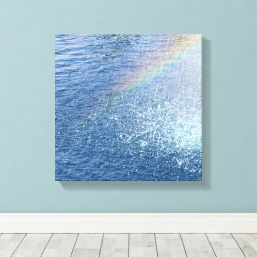 Rainbow's Einde. Canvas Afdruk (Insitu (Houten vloer))