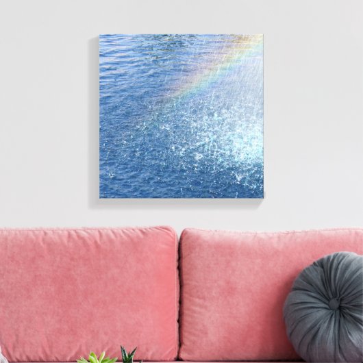 Rainbow's Einde. Canvas Afdruk (Insitu (Woonkamer))