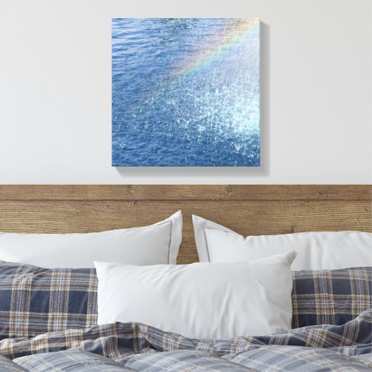Rainbow's Einde. Canvas Afdruk (Insitu (Slaapkamer))