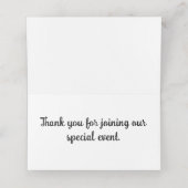 Rainbows en Bubbles Party Place Card Plaatskaartje (Binnenkant ongevouwen)