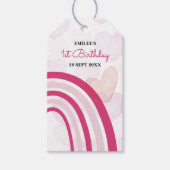 Rainbows en hartartikelen voor baby-meisjes (warm  cadeaulabel (Voorkant)