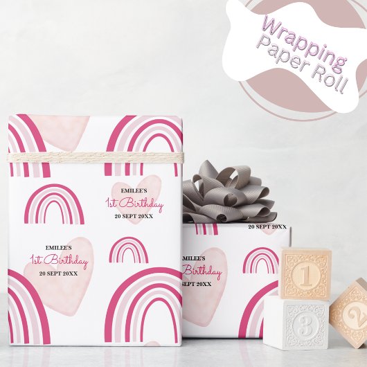 Rainbows en hartartikelen voor baby-meisjes (warm  cadeaupapier