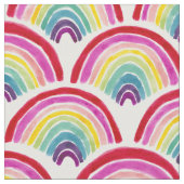 RAINBOWS FOREVER Colorful LGBTQ Pride Scallop Stof (Close Up)