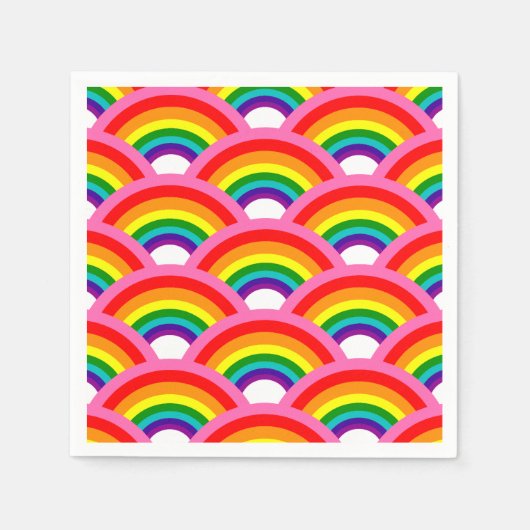 Rainbows Forever Pattern Servet (Voorkant)