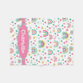 Rainbows, gepersonaliseerd fleece deken (Voorkant (Horizontaal))