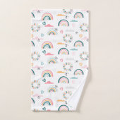 Rainbows & Hearts Patroon Bad Handdoek (Handdoek)