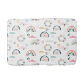 Rainbows & Hearts Patroon Badmat (Voorkant)