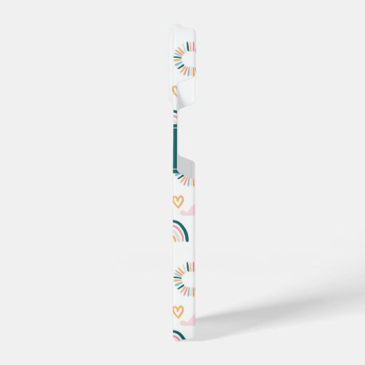 Rainbows & Hearts Patroon iPhone Hoesje (Linkerkant)