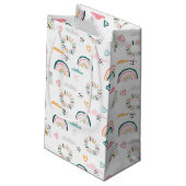 Rainbows & Hearts Patroon Klein Cadeauzakje (Achterkant Gekanteld)
