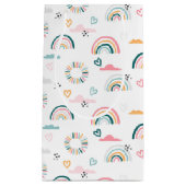 Rainbows & Hearts Patroon Klein Cadeauzakje (Voorkant)