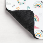 Rainbows & Hearts Patroon Muismat (Hoek)