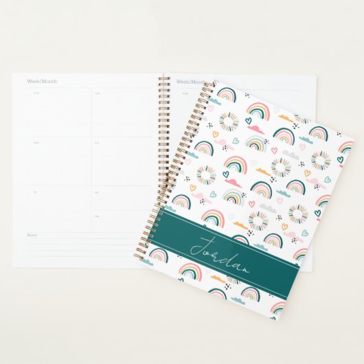 Rainbows & Hearts Patroon Planner (Display)