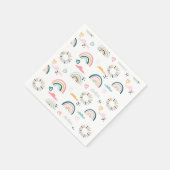 Rainbows & Hearts Patroon Servet (Hoek)