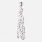 Rainbows & Hearts Patroon Stropdas (Achterkant)