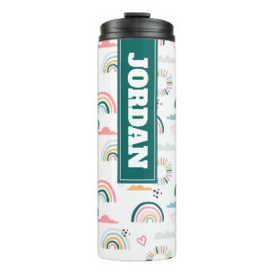 Rainbows & Hearts Patroon Thermosbeker