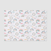 Rainbows & Hearts Patroon Tissuepapier (Voorkant)