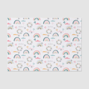 Rainbows & Hearts Patroon Tissuepapier