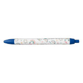 Rainbows & Hearts Patroon Zwarte Inkt Pen (Voorkant)