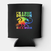 Rainbows I'm a Book Dragons Not a Worm LGBT Gay Blikjeskoeler (Voorkant)