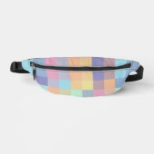 Rainbows Pastel Kleuren Buffel Check Plaid jaren 9 Heuptasje (Voorkant)