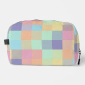 Rainbows Pastel Kleuren Buffel Check Plaid jaren 9 Toilettasje (Voorkant)