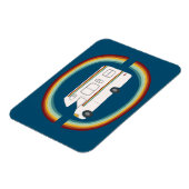Rainbows Retro RV Whimsical Camping Motorhome Magneet (Linkerzijde)