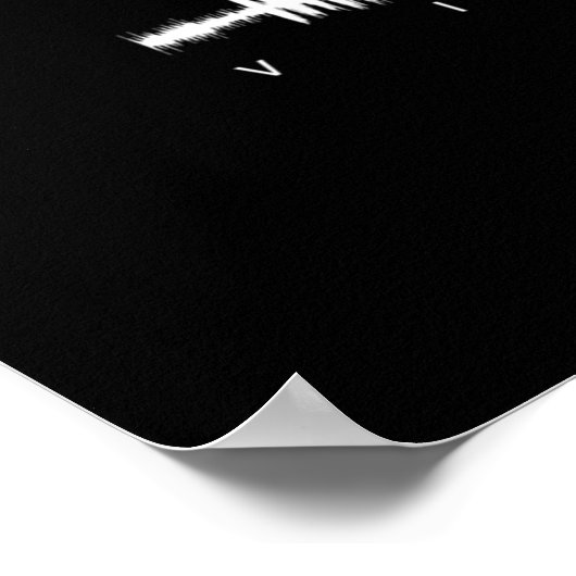 Rainbows Soundwave Art Poster (Hoek)