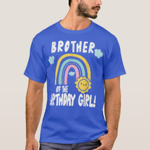 Rainbows & Sunshine Party Brother of the Birthday T-shirt