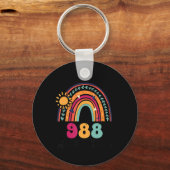 Rainbows Tomorrow Needs You 988 National Suicide P Sleutelhanger (Voorkant)