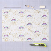 Rainbows, wolken en stangen tissuepapier (Craft)