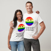 rainbowsmiley, als de foetus die je redt homo is.. t-shirt (Unisex)