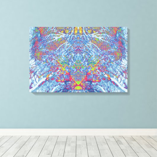 RainbowSnow© Art voor Colour Harmonix Canvas Afdruk (Insitu (Houten vloer))