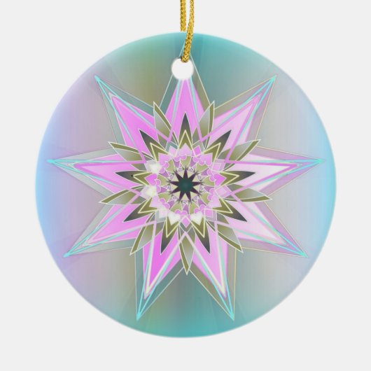 RainbowStar Keramisch Ornament (Voorkant)