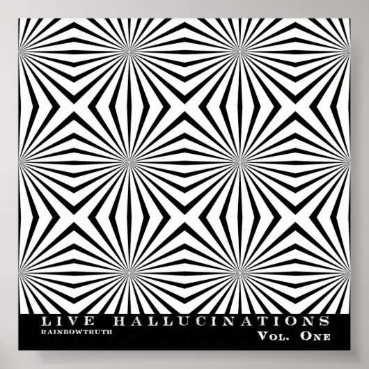 Rainbowwaarheid Live Hallucinaties Optische illusi Poster (Voorkant)