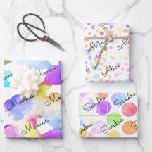 Rainbowy kleurrijke waterverf stippen en spetters