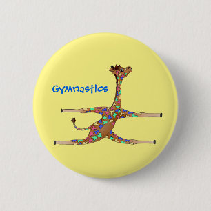 Rainbwo Gymnastics van The Happy Juul Company Ronde Button 5,7 Cm