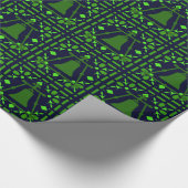 Raincross Blue-Green Glas in lood Cadeaupapier (Hoek)