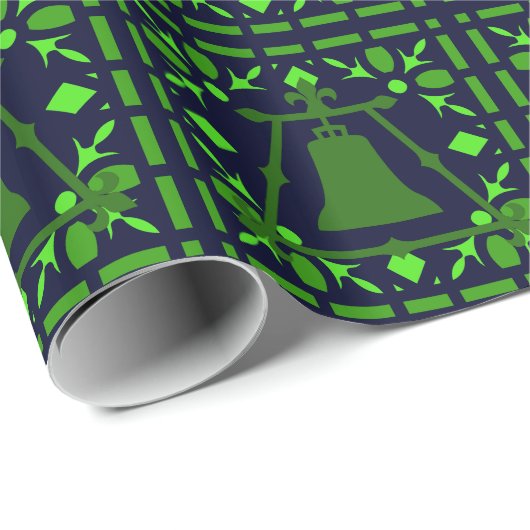 Raincross Blue-Green Glas in lood Cadeaupapier (Rol Hoek)