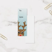 Raindeer Christmas Gift Label Mini Visitekaartjes (Kantoor)