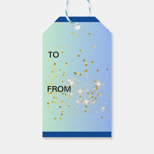 Raindeer goud cadeaulabel (Achterkant)