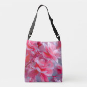 Raindrop Blush Pink Blossom Crossbody Tas (Achterkant)
