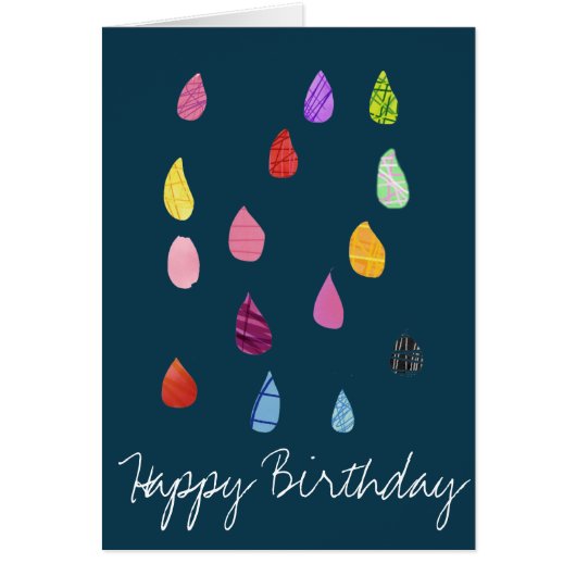 Raindrop boho kleurig creatief (Voorkant)