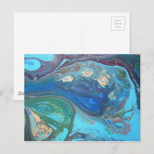 Raindrop Briefkaart (Voorkant / Achterkant)