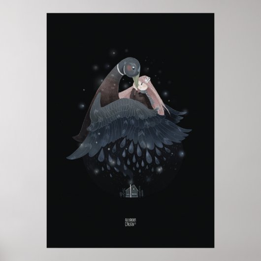RAINDROP DUCK van Alexandra Dikaia Poster (Voorkant)