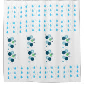 Raindrop Elegance Water Bubble Curtain Douchegordijn (Voorkant)