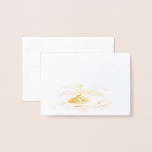 Raindrop Folie Kaarten (Voorkant met envelop)